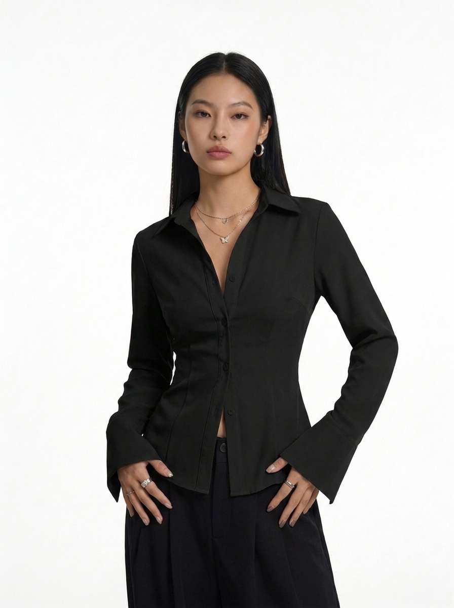 The Sculpted Button-Down