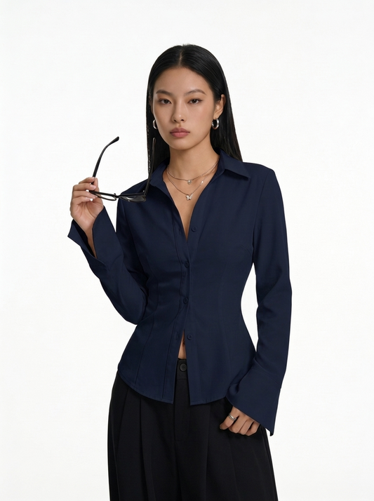 The Sculpted Button-Down
