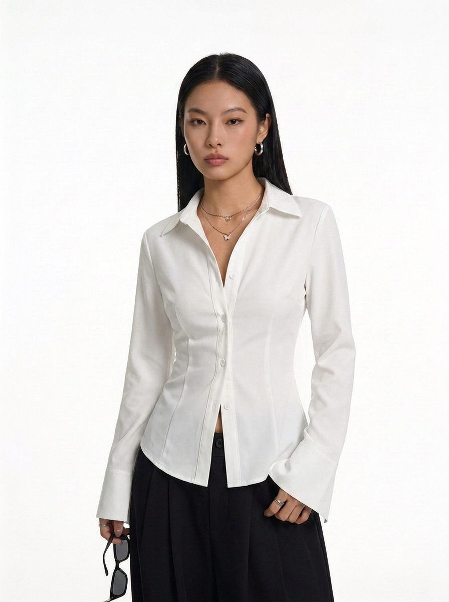 The Sculpted Button-Down