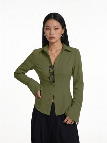 The Sculpted Button-Down