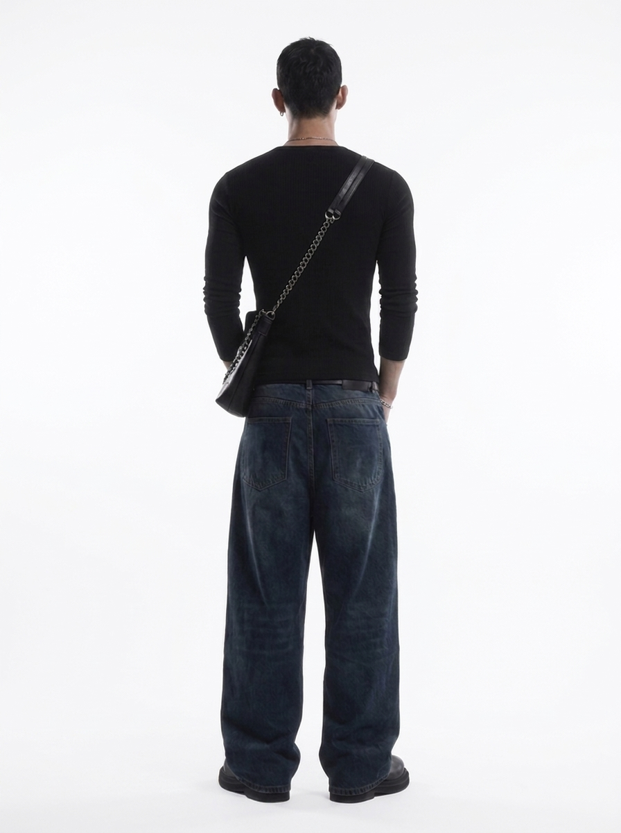 Henley Collar Slim Fit Shirt