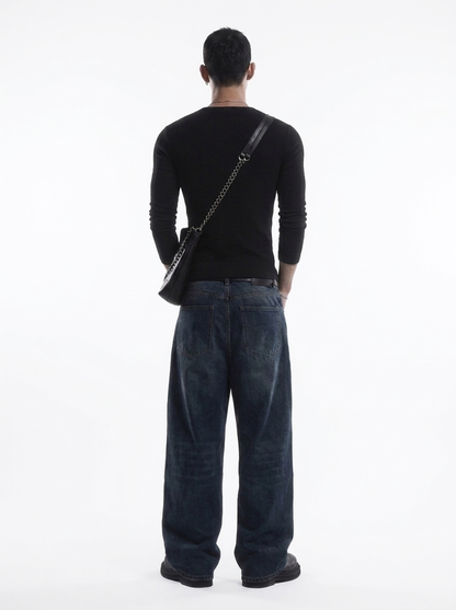 Henley Collar Slim Fit Shirt