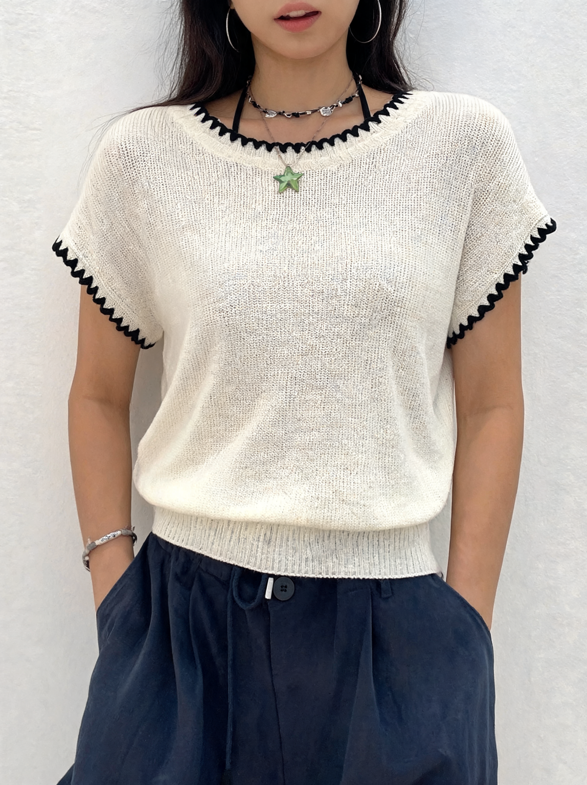 Womens Crochet Sweater