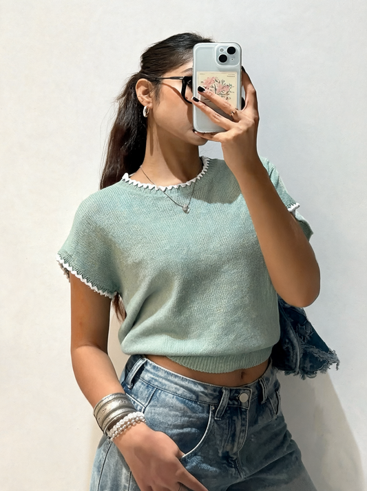Womens Crochet Sweater