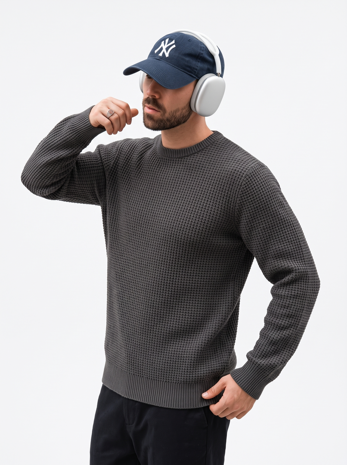 Mens Crewneck Pullover Sweater
