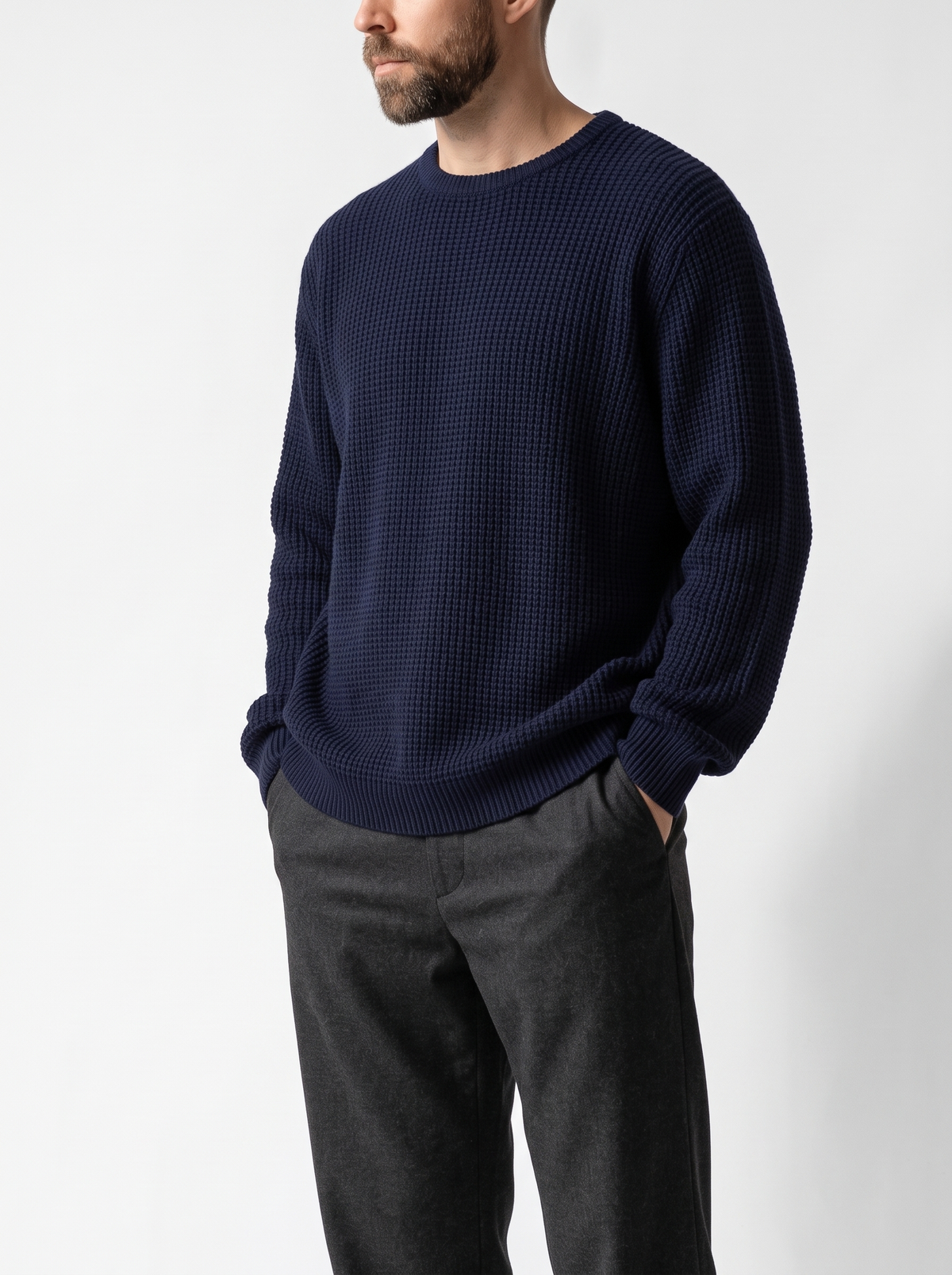 Mens Crewneck Pullover Sweater