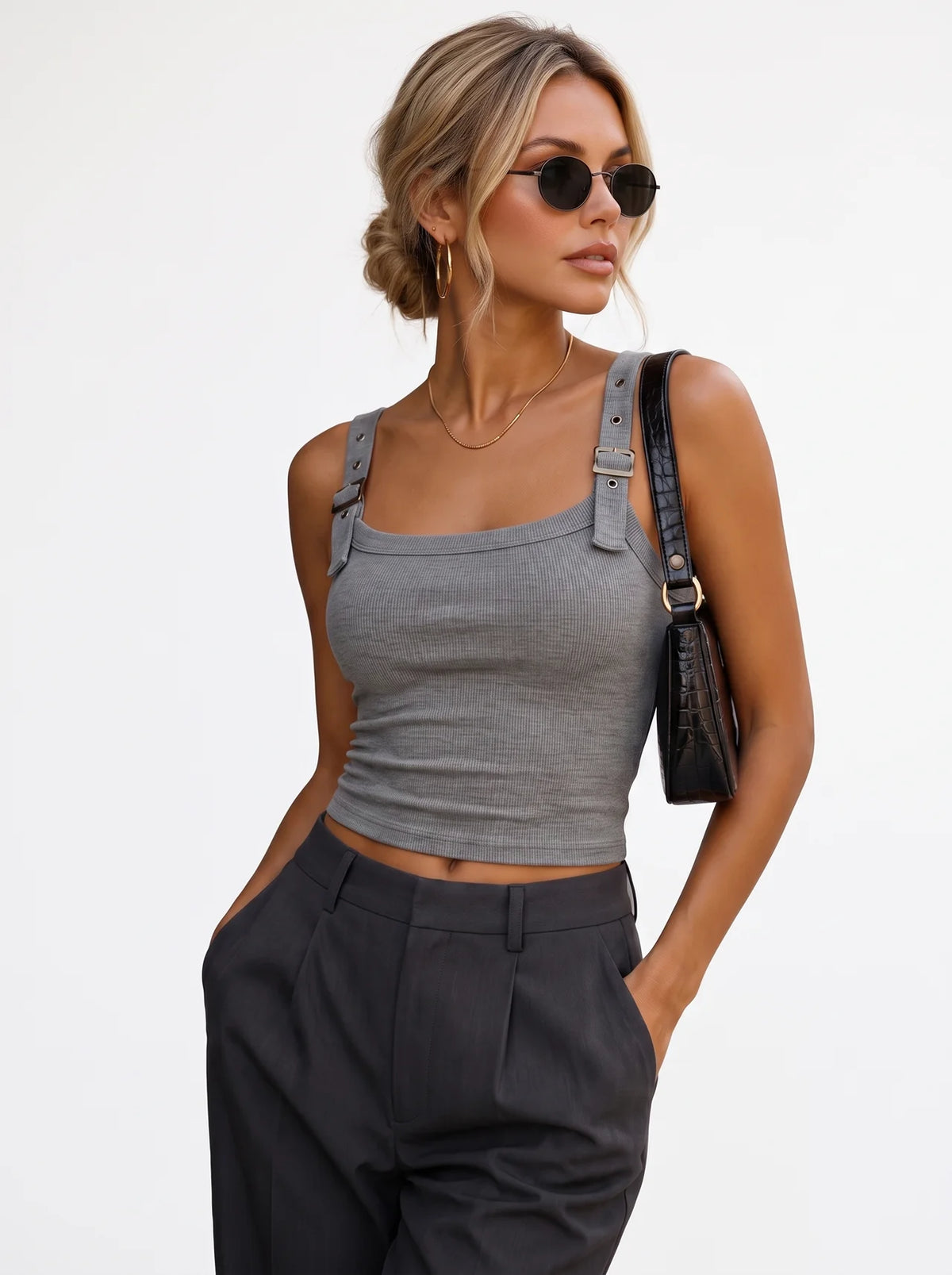 Adjustable Shoulder Strap Vest