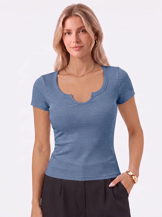 Summer short-sleeved vest
