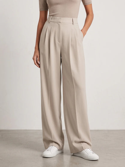 High-Waisted Suit Pants