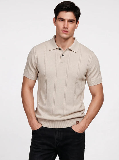 Mens Knit Polo Shirt