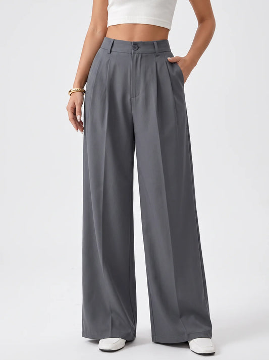 High-Waisted Suit Pants