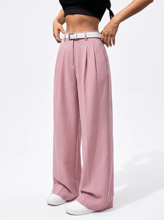 High-Waisted Suit Pants